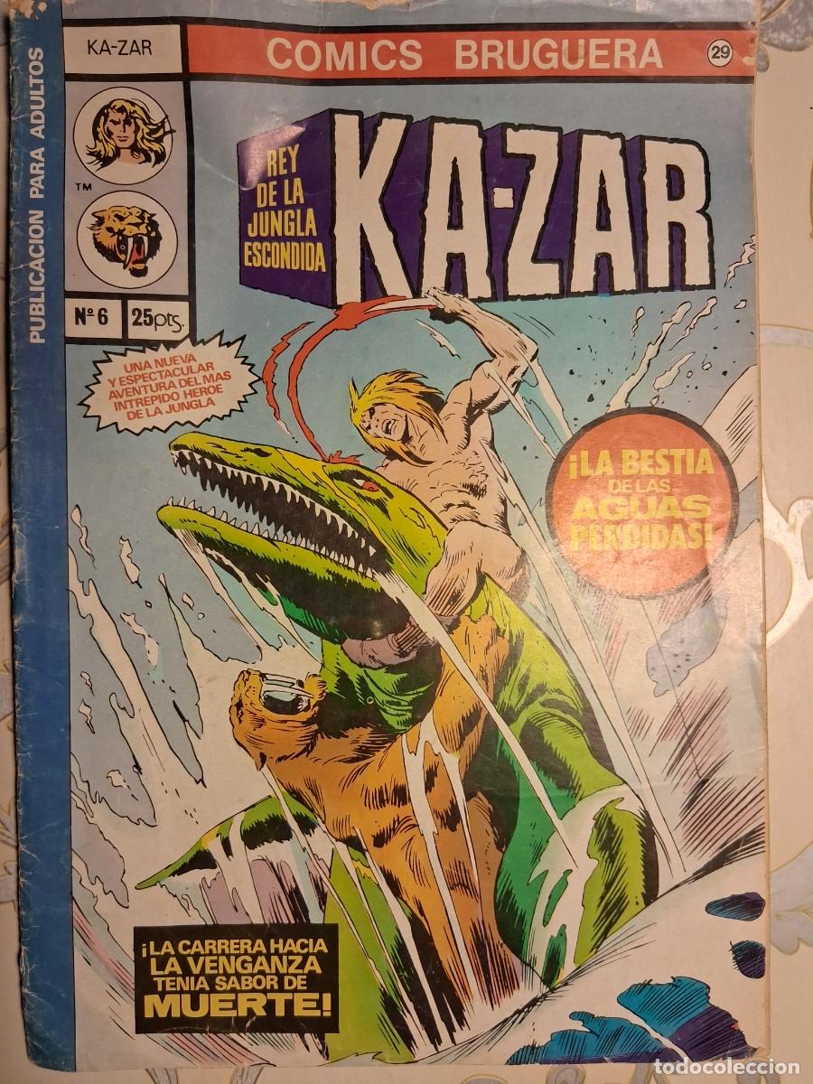 Tebeos: KA-ZAR REY DE LA JUNGLA ESCONDIDA, N&Uacute;MERO 6, EDITORIAL BRUGUERA.