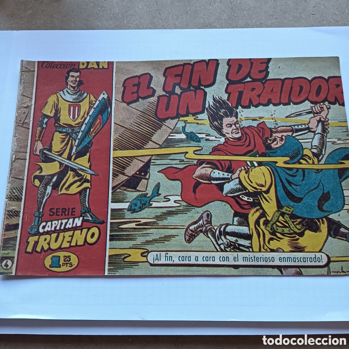 Tebeos: CAPIT&Aacute;N TRUENO SERIE DAN N&Uacute;M 4 ORIGINAL 1EDICION EDI.BRUGERA