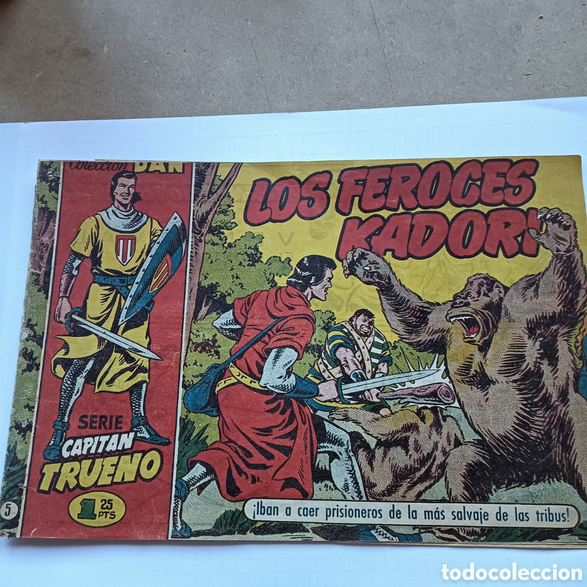 Tebeos: CAPIT&Aacute;N TRUENO SERIE DAN N&Uacute;M 5 ORIGINAL 1EDICION EDI. BRUGERA