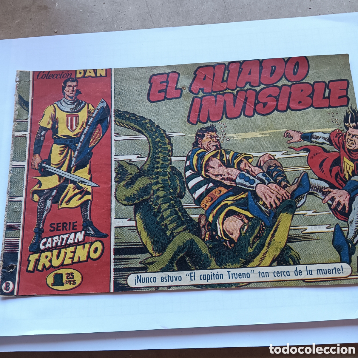 Tebeos: CAPIT&Aacute;N TRUENO SERIE DAN N&Uacute;M 8 ORIGINAL 1EDICION EDI.BRUGUERA