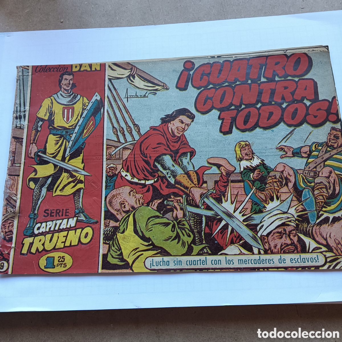 Tebeos: CAPIT&Aacute;N TRUENO SERIE DAN N&Uacute;M 9 ORIGINAL 1EDICION EDI.BRUGUERA