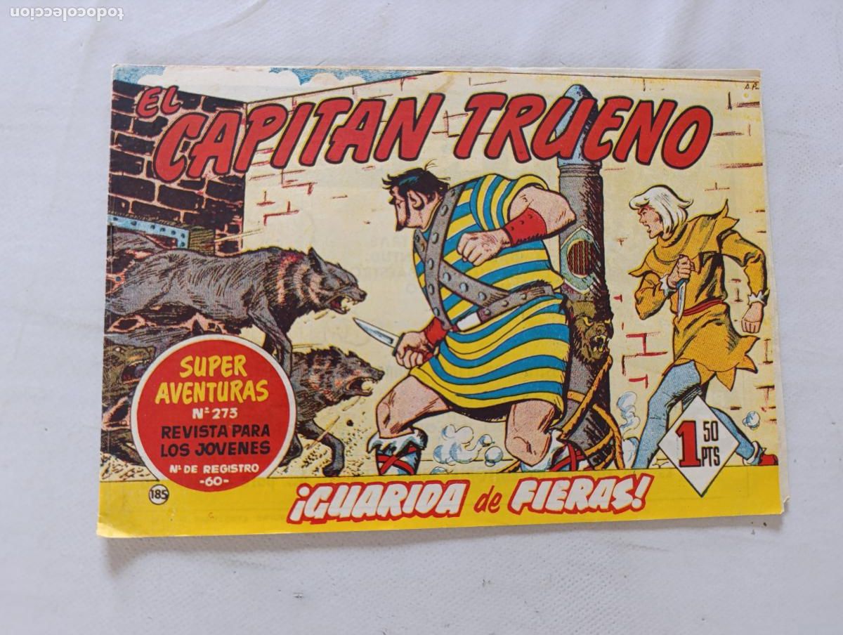 Tebeos: EL CAPITAN TRUENO N&ordm; 185 - BRUGUERA - ORIGINAL (HS)