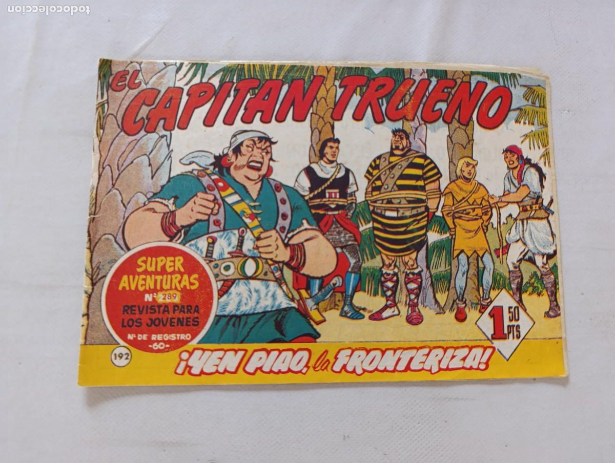 Tebeos: EL CAPITAN TRUENO N&ordm; 192 - BRUGUERA - ORIGINAL (HS)