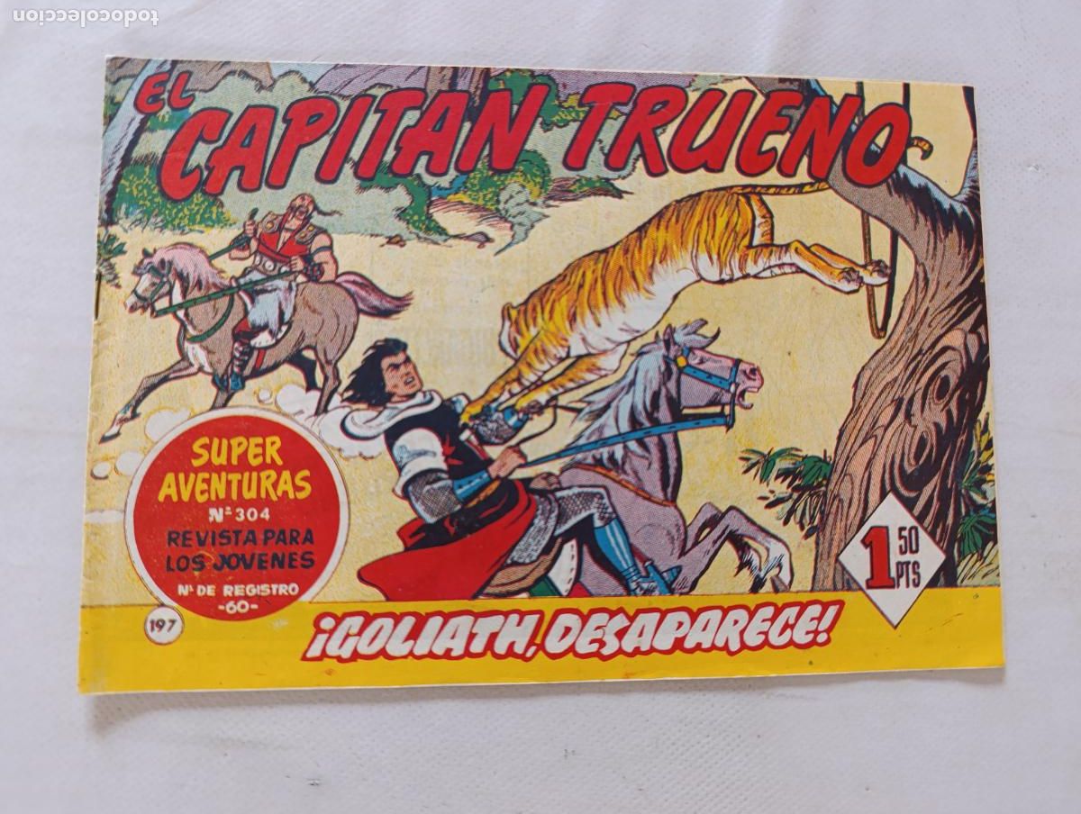Tebeos: EL CAPITAN TRUENO N&ordm; 197 - BRUGUERA - ORIGINAL (HS)