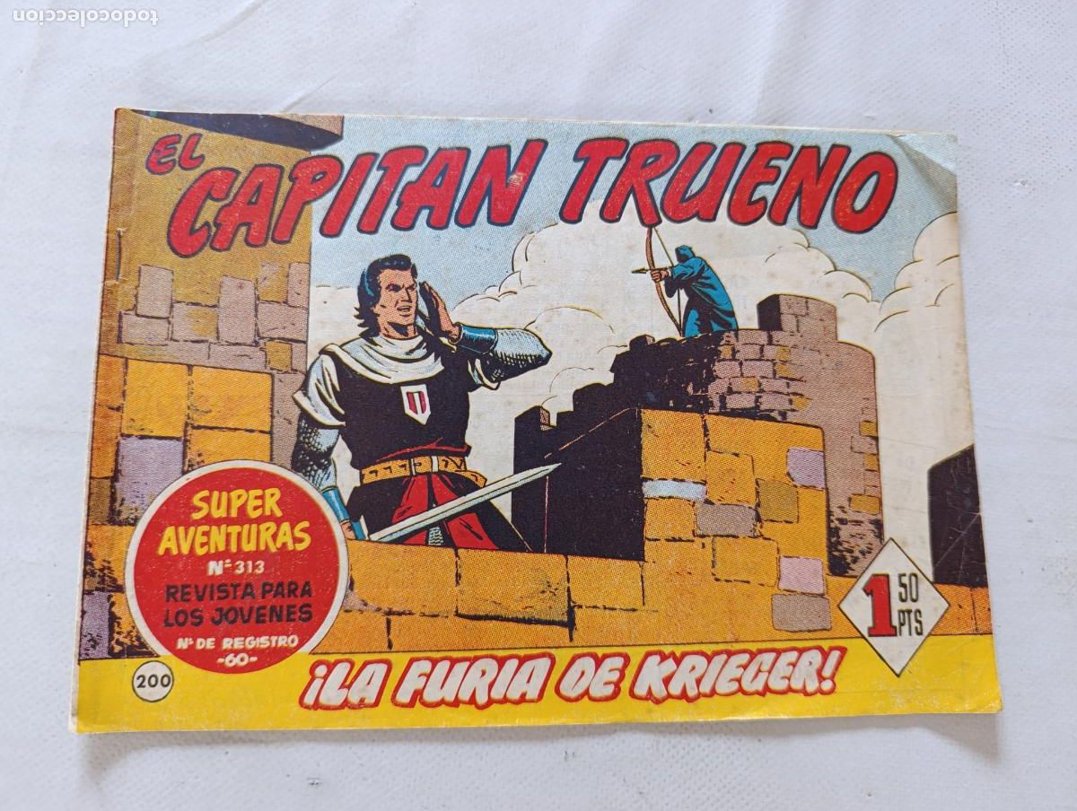 Tebeos: EL CAPITAN TRUENO N&ordm; 200 - BRUGUERA - ORIGINAL (HS)