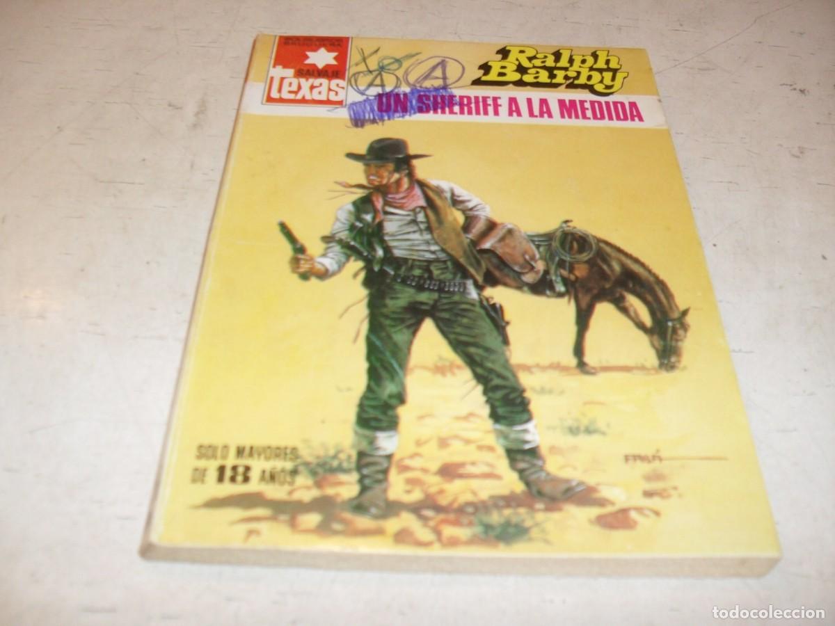Tebeos: BOLSILIBRO SALVAJE TEXAS N&ordm; 1372,UN SHERIFF A LA MEDIDA,DE RALPH BARBY,BRUGUERA,A&Ntilde;OS 80