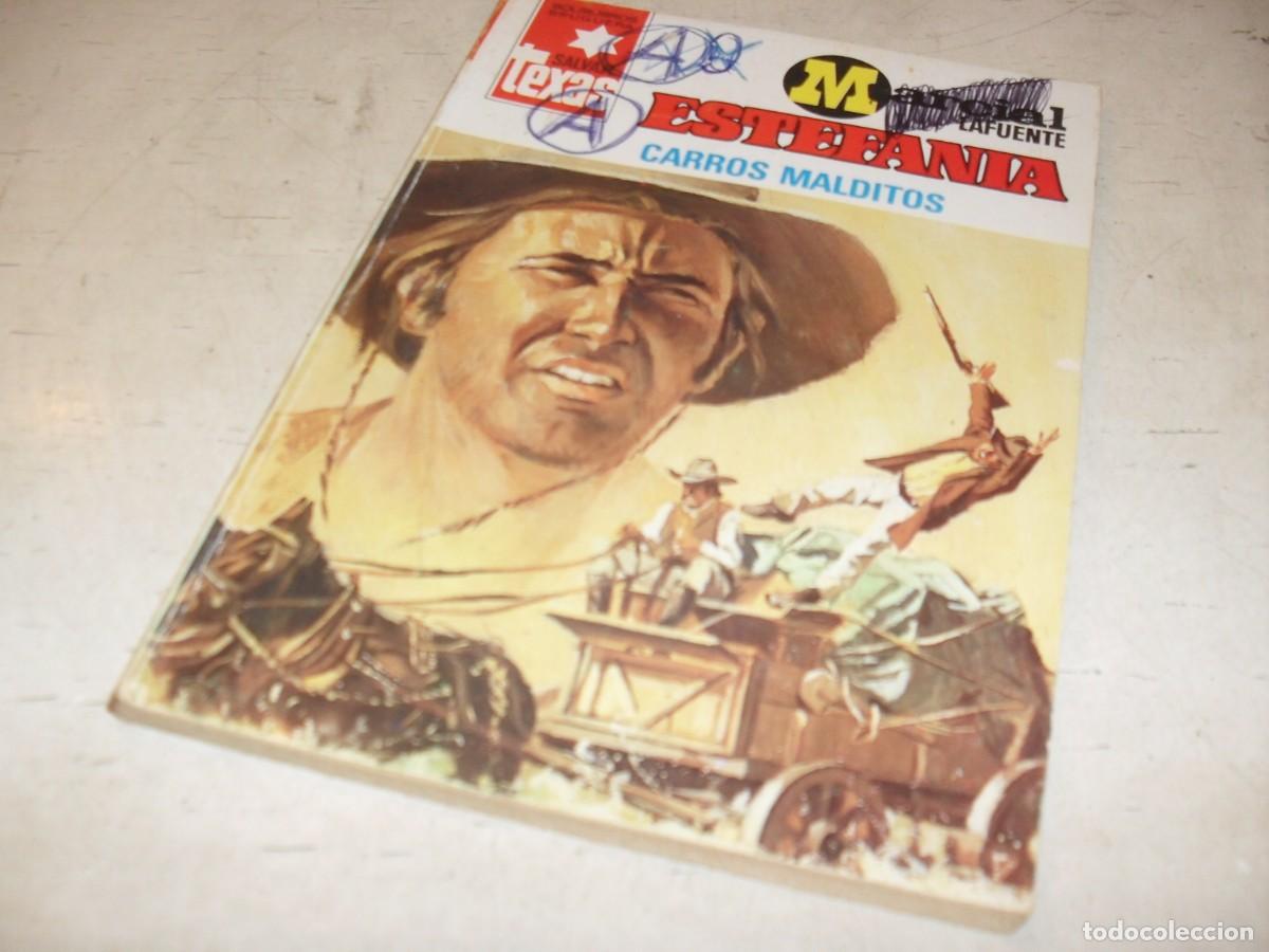 Tebeos: BOLSILIBRO SALVAJE TEXAS N&ordm; 1350,CARROS MALDITOS,DE ESTEFANIA,BRUGUERA,A&Ntilde;OS 80