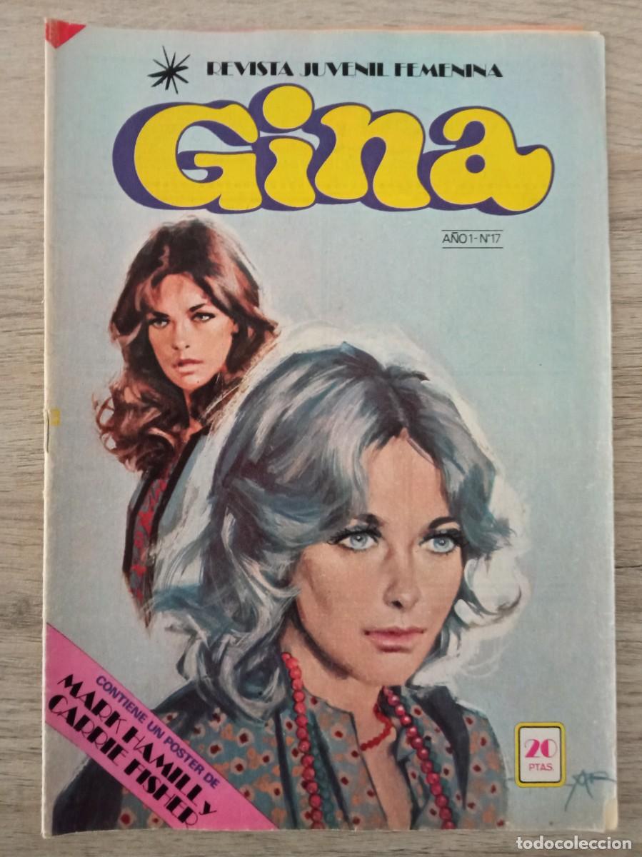Tebeos: GINA N&ordm; 17, CON POSTER DE CARRIE FISHER