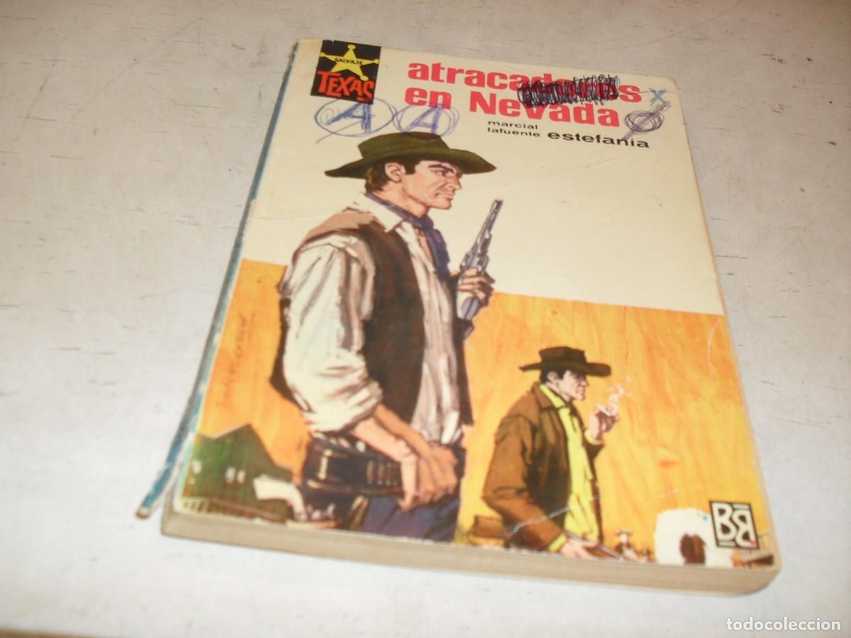 Tebeos: BOLSILIBRO SALVAJE TEXAS N&ordm; 486,ATRACADORES EN NEVADA,DE ESTEFANIA,BRUGUERA,A&Ntilde;OS 60