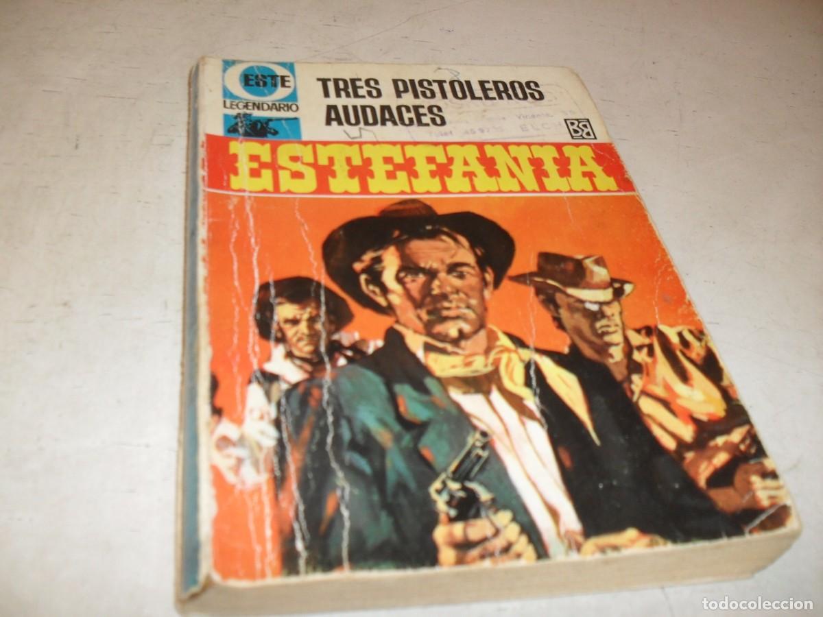 Tebeos: BOLSILIBRO LEGENDARIO OESTE N&ordm; 38,TRES PISTOLEROS AUDACES,DE ESTEFANIA,BRUGUERA,A&Ntilde;OS 60