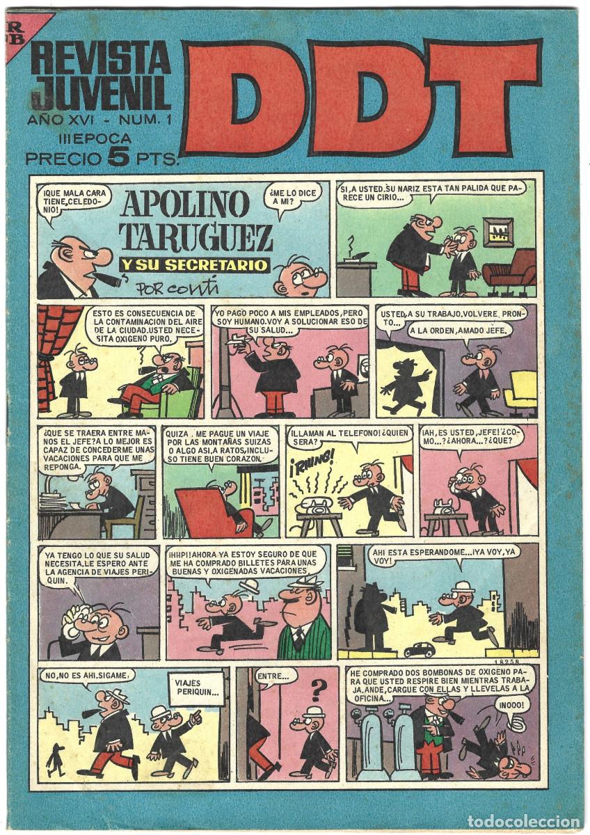 Tebeos: DDT n&ordm; 1 (Bruguera 1967) Primera aparici&oacute;n de Ringo de Tran.