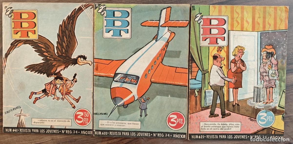 Tebeos: EL DDT n&ordm; 621, 632 y 641 (Bruguera 1963)