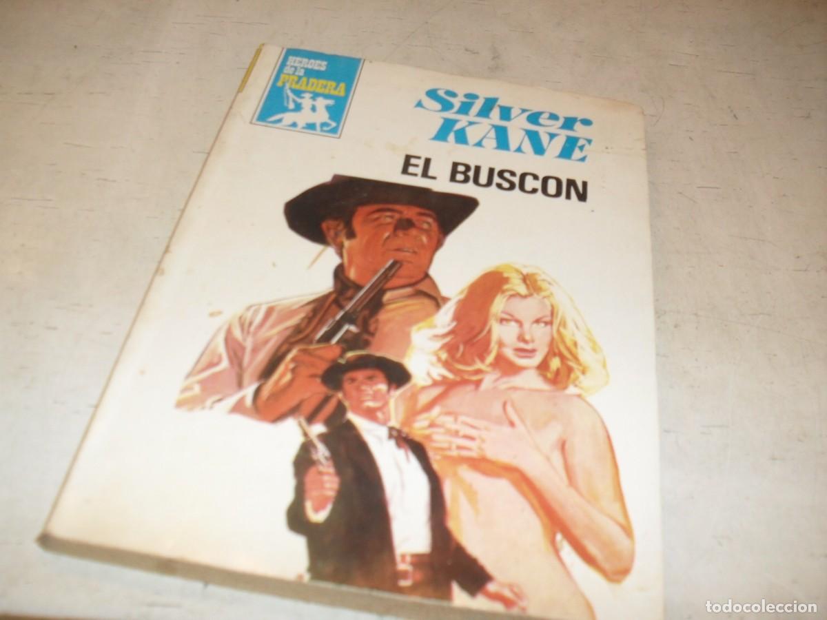 Tebeos: BOLSILIBRO HEROES DE LA PRADERA N&ordm; 487,EL BUSCON,DE SILVER KANE,BRUGUERA,A&Ntilde;OS 80