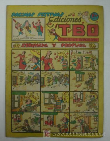 Tebeos: PAGINAS FESTIVAS DE EDICIONES TBO. - Foto 1