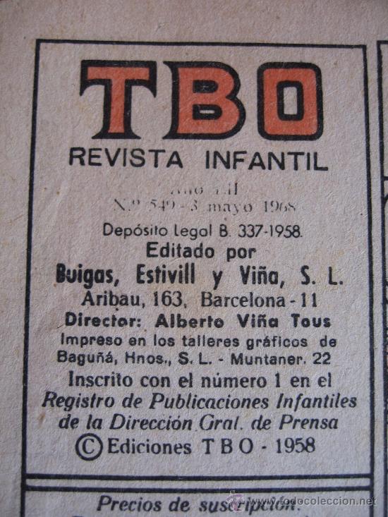 Tebeos: TBO - N&ordm; 549 - Foto 3