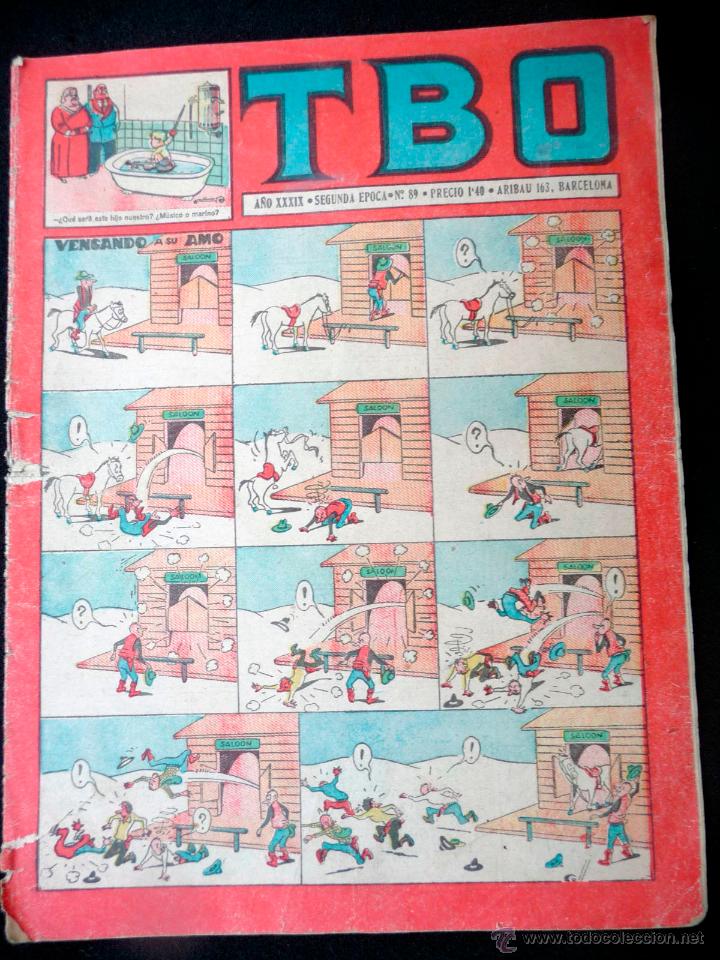 Tebeos: TBO. 2&ordf; &Eacute;POCA. N&ordm; 89. 1,40 PTAS - Foto 1