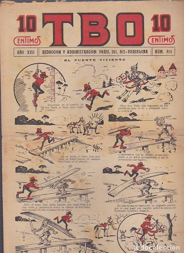 Tebeos: COMIC COLECCION TBO N&ordm; 814 - Foto 1