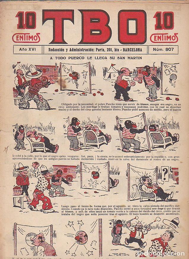 Tebeos: COMIC COLECCION TBO N&ordm; 807 - Foto 1