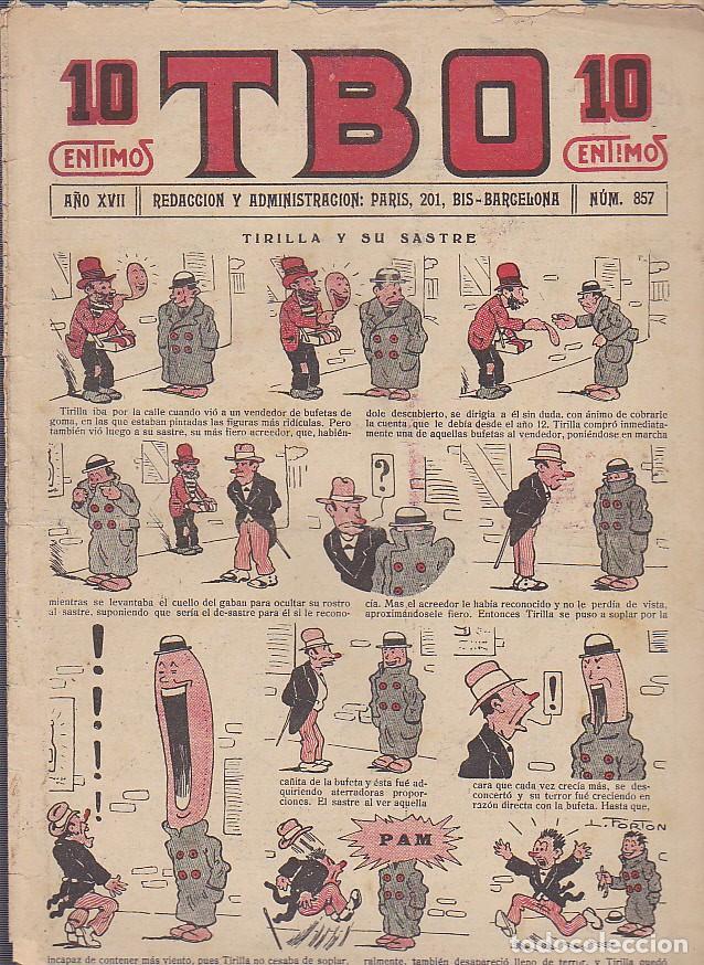 Tebeos: COMIC TBO N&ordm; 857 - Foto 1