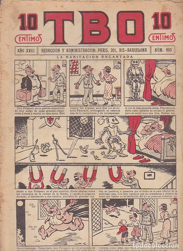 Tebeos: COMIC COLECCION TBO N&ordm; 893 - Foto 1