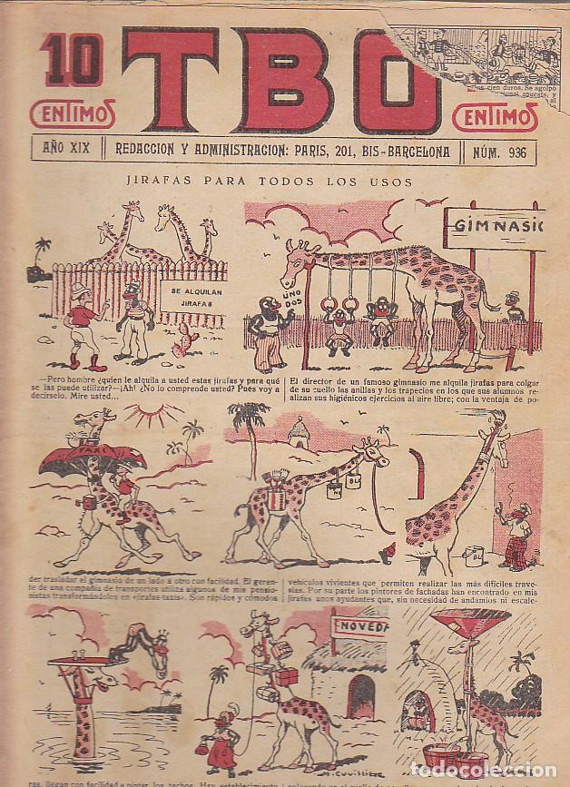 Tebeos: COMIC COLECCION TBO N&ordm; 936 - Foto 1