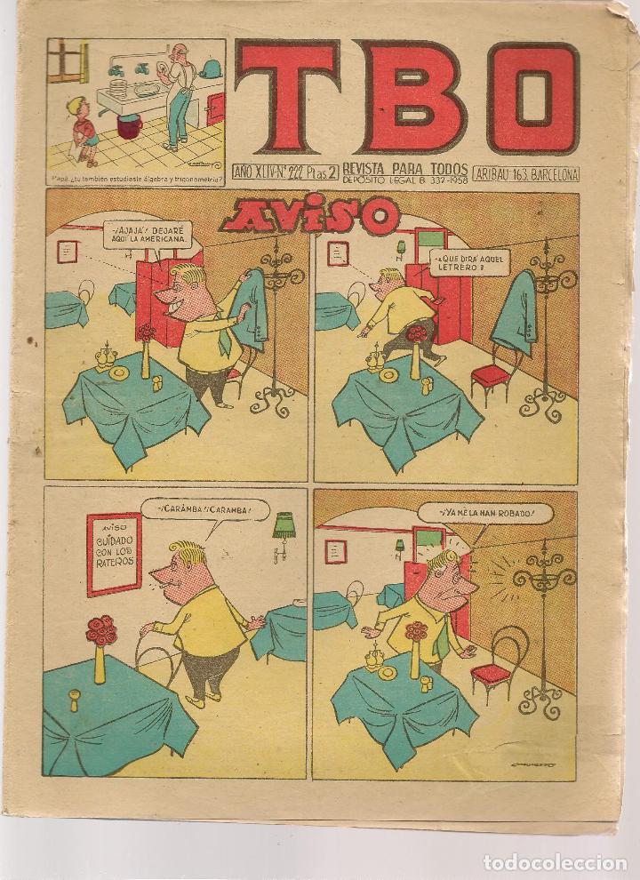 Tebeos: TBO. N&ordm; 222. (ST/A6) - Foto 1