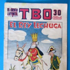 Tebeos: EL CUENTO INFANTIL. SUPLEMENTO TBO. EL REY LECHUGA. AÑO II Nº 13. BARCELONA, 1939.. Lote 119962011