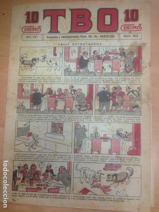 Tebeos: COMIC TBO 10 CENTIMOS N&ordm; 812 - Foto 1