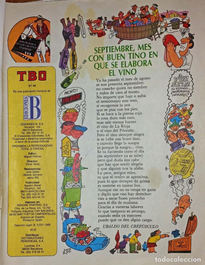 Tebeos: TBO N&Uacute;MERO 44 A&Ntilde;O 1988 - Foto 5