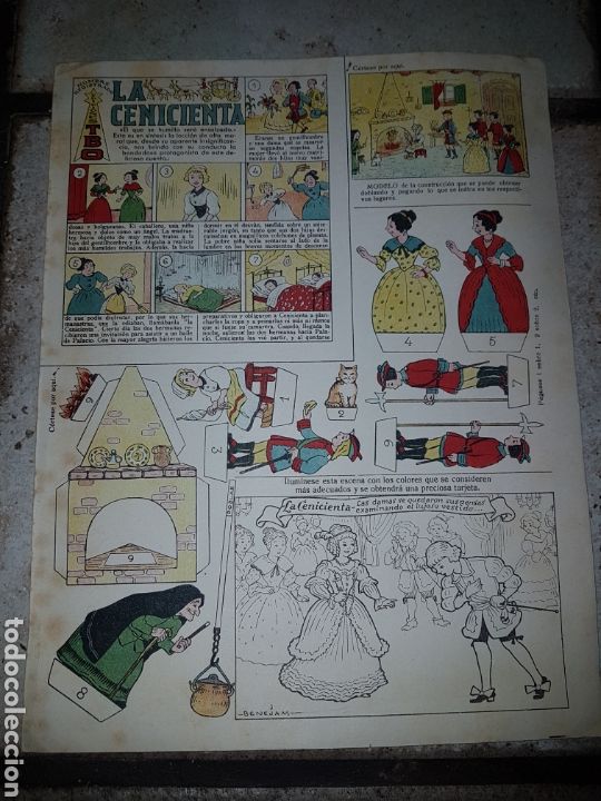 Tebeos: 4 Recortables BENEJAM Ediciones T B O de 32,5x25 - Foto 2