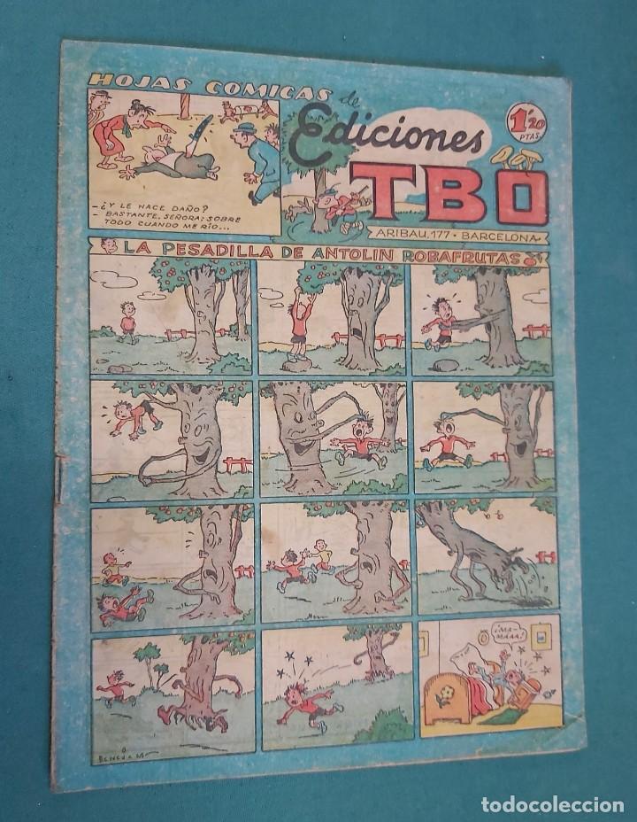 Tebeos: Tebeo / c&oacute;mic TBO, hojas c&oacute;micas de ediciones TBO - Foto 1