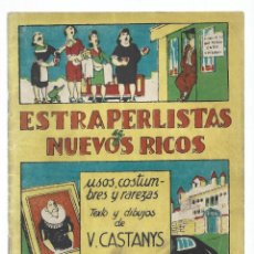 Giornalini: ESTRAPERLISTAS Y NUEVOS RICOS, 1928, BAUZÁ, BUEN ESTADO. Lote 304531658