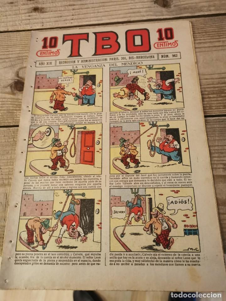 Tebeos: TBO NUM 962 - A&Ntilde;O XIX , SE&Ntilde;ALES DE USO - Foto 1