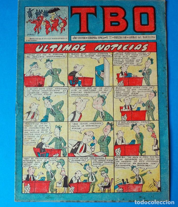 Tebeos: TBO. SEGUNDA &Eacute;POCA. N&ordm; 72 - Foto 1