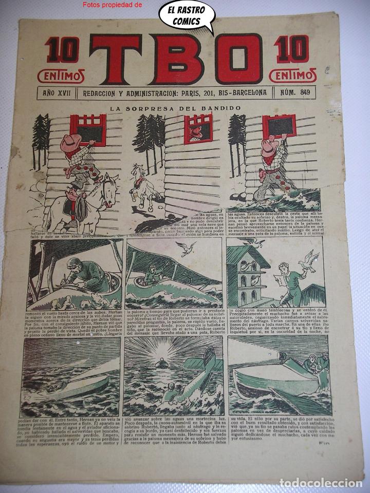 Tebeos: TBO n&ordm; 849, ed. Buigas, 10 ctms centimos - Foto 1