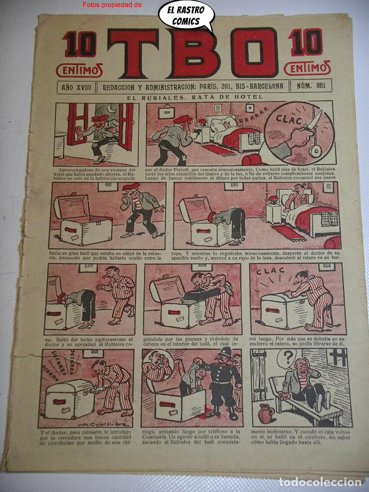 Tebeos: TBO n&ordm; 881, ed. Buigas, 10 ctms centimos - Foto 1