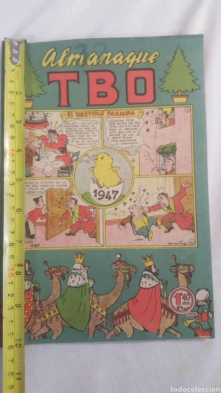 Tebeos: EDICIONES TBO, ALMANAQUE TBO 1947(ORIGINAL) - Foto 2