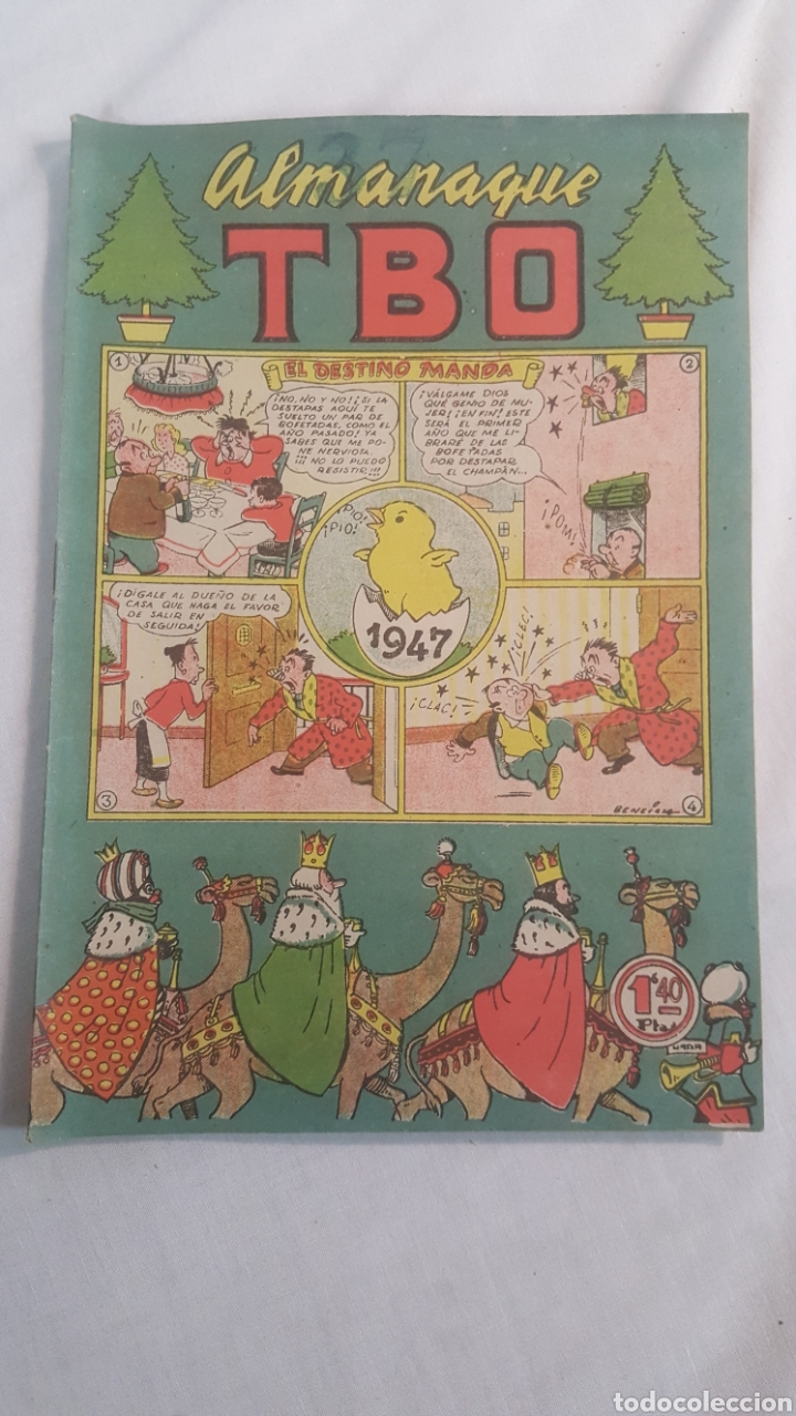 Tebeos: EDICIONES TBO, ALMANAQUE TBO 1947(ORIGINAL) - Foto 1