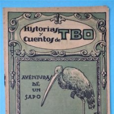 Tebeos: HISTORIAS Y CUENTOS DE TBO Nº 24. AVENTURAS DE UN SAPO. EDITORIAL BUIGAS, 1919 1924.