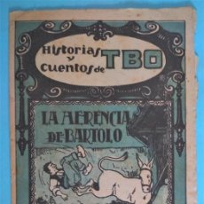 Tebeos: HISTORIAS Y CUENTOS DE TBO Nº 71. LA HERENCIA DE BARTOLO. ILUST. TINEZ. EDITORIAL BUIGAS, 1919 1924.