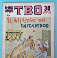 Tebeos: EL CUENTO INFANTIL. EL MISTERIO DEL ENCENDEDOR. AÑO III NÚM 15. BARCELONA, 1940.