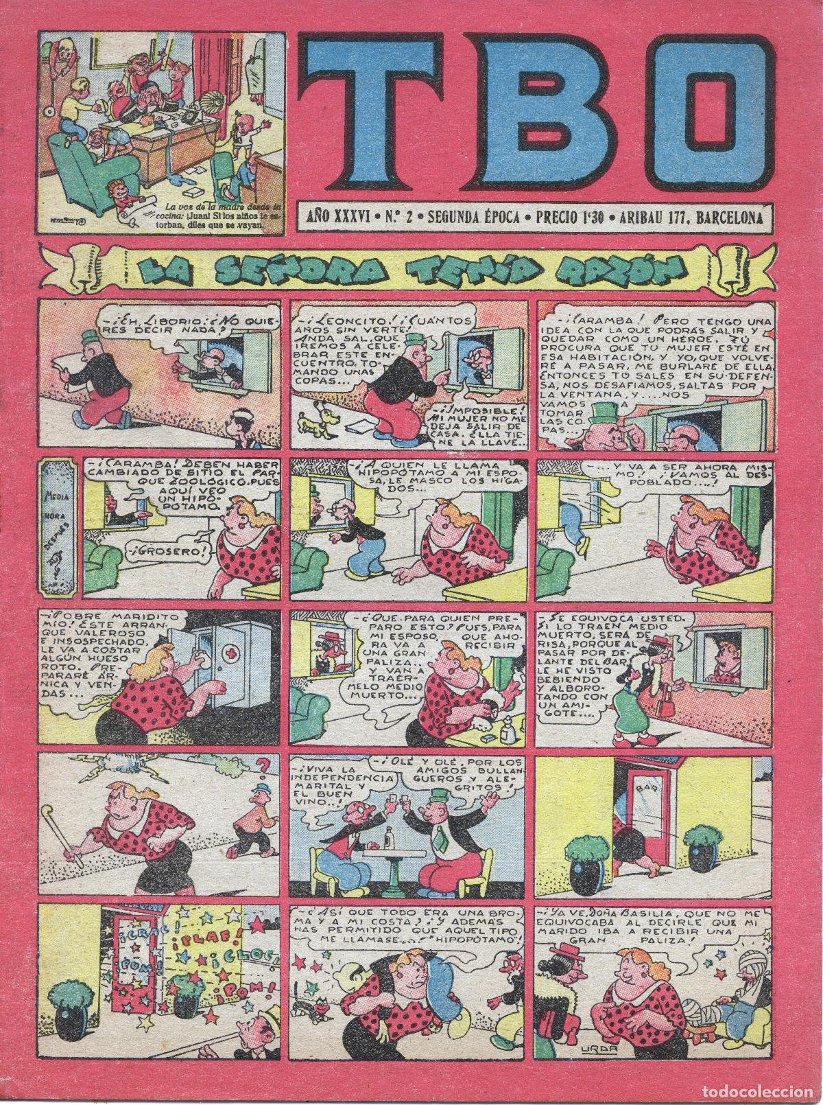 tbo nº 7 - original - 1952 - Buy Tebeos TBO, publisher Buigas on  todocoleccion