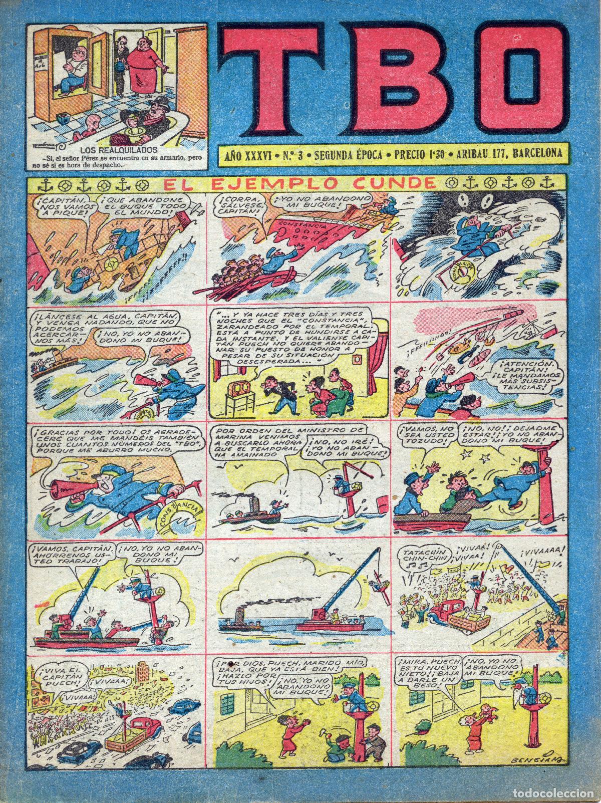Tebeos: TBO N&ordm; 3 - ORIGINAL - 1952 - Foto 1