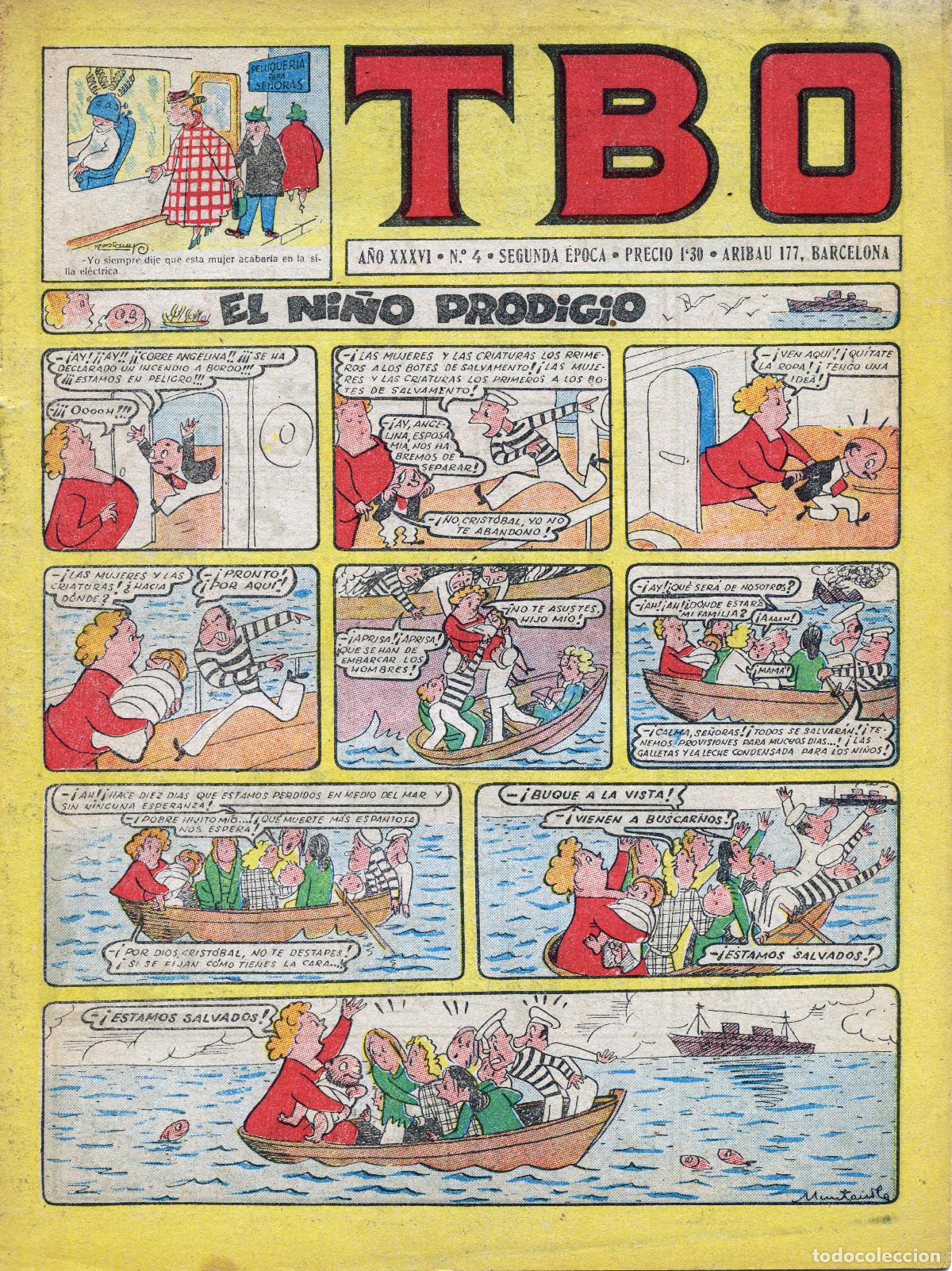Tebeos: TBO N&ordm; 4 - ORIGINAL - 1952 - Foto 1