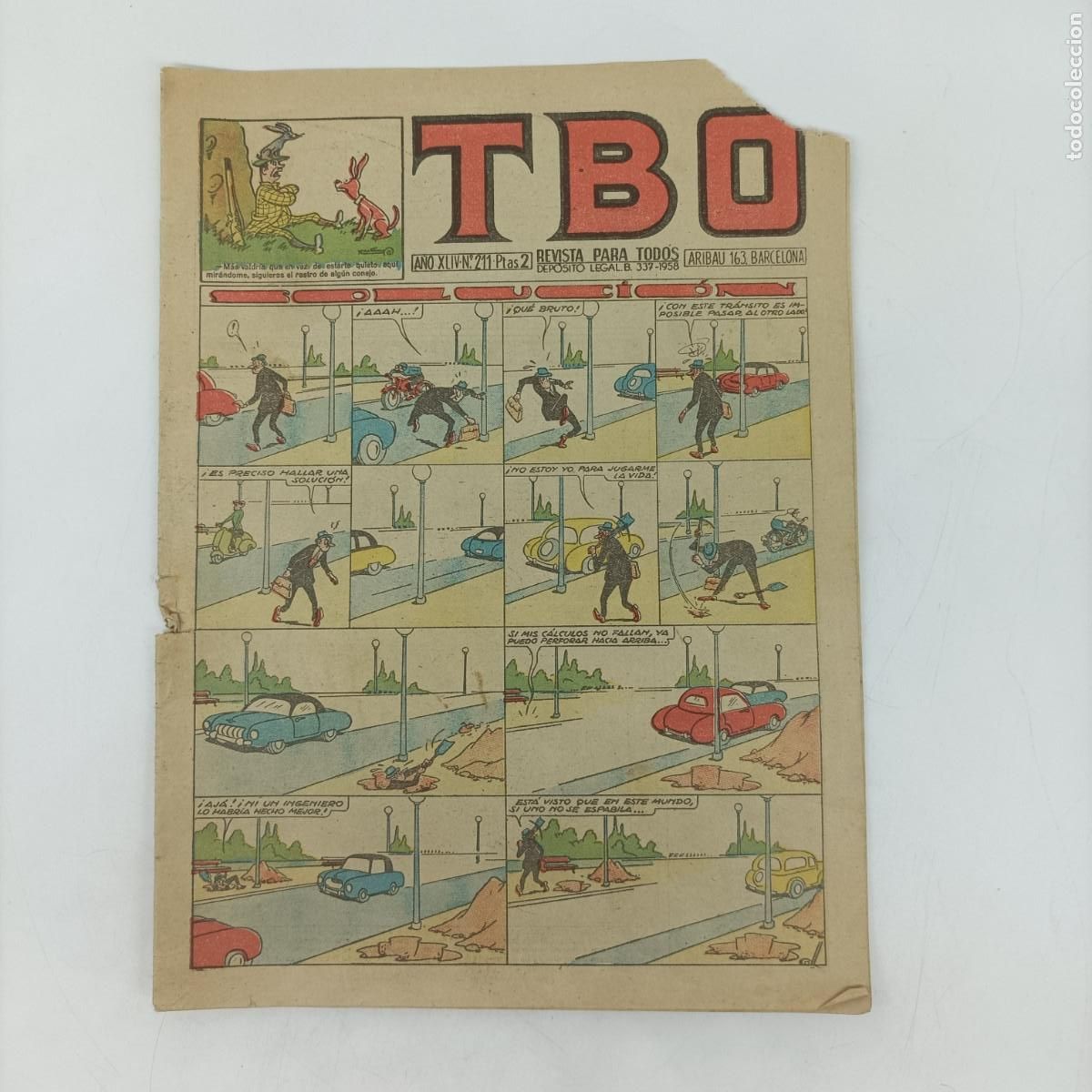 Tebeos: TBO N.211 ( ESQUINA ROTA) - Foto 1