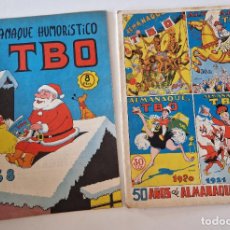 Tebeos: LOTE LOS 2 ALMANAQUE DE 1968 TBO COMIC TEBEO HUMORISTICO BUIGAS FIESTAS NAVIDAD 50 AÑOS