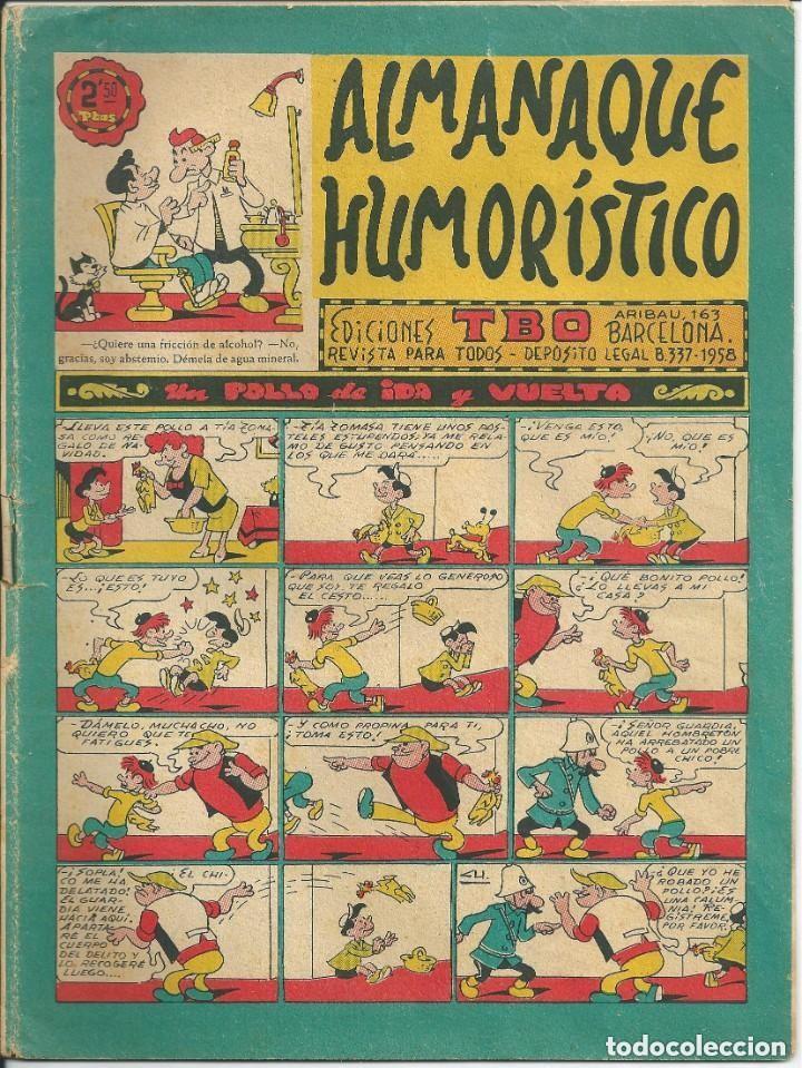 Tebeos: COMIC ALMANAQUE HUMORISTICO TBO DE 1963 - Foto 1