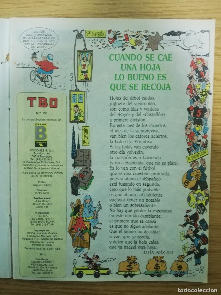 Tebeos: TBO n&ordm; 22 con versi&oacute;n TBO antiguo en su interior - Foto 2