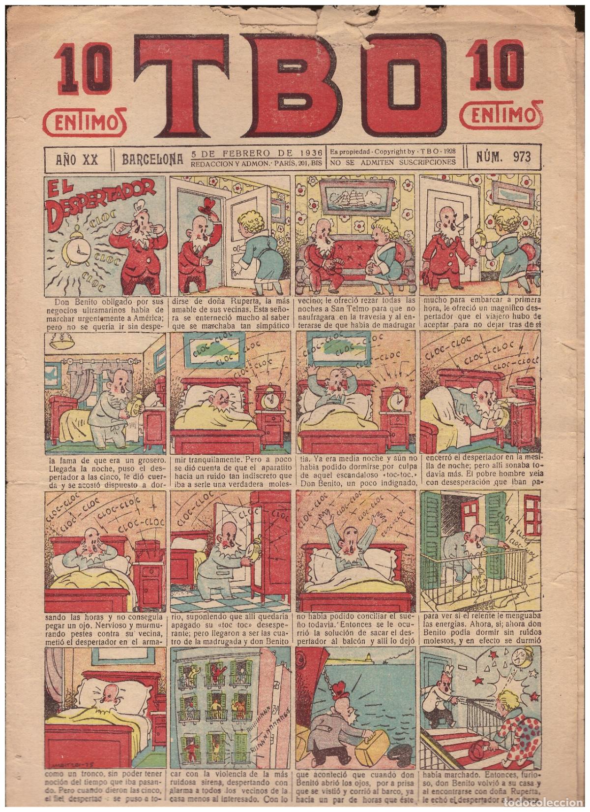 Tebeos: Comic TBO, n&ordm; 973 - Buigas; a&ntilde;o 1936 - Foto 1