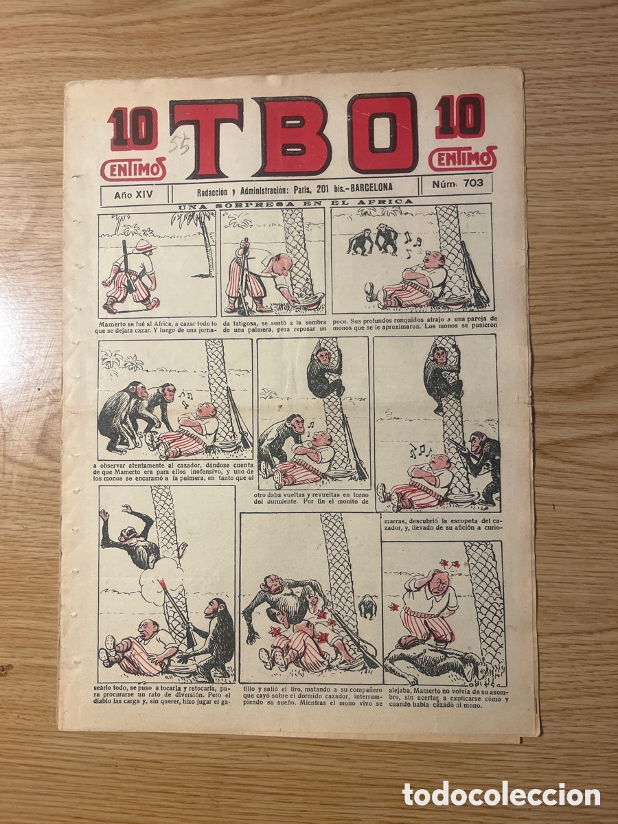 Tebeos: TBO 1&ordf; &Eacute;POCA, N&Uacute;MERO 703, (EDICIONES TBO) - Foto 1